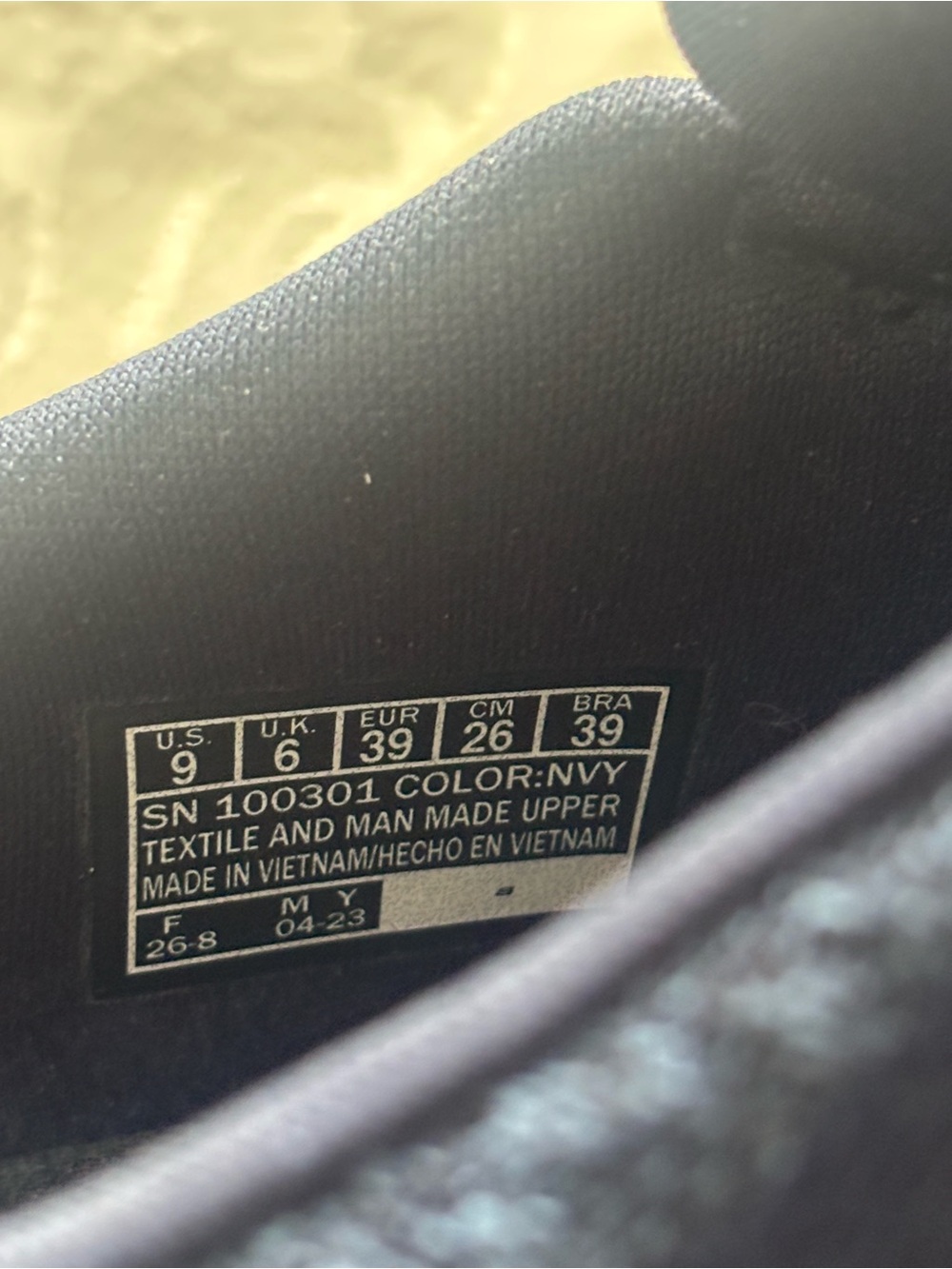Skechers Navy Relaxed Fit Breathe Easy Sere-Knity Shoes, Size 9 - Picture 12 of 13